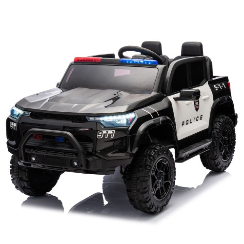 24V Two-seater Electric Pickup Truck For Kids, Kids Toys With Parent Remote Control, 4WD 800W Motor, Two Seat Belts,Suitable For Children Over 3 Years Old.