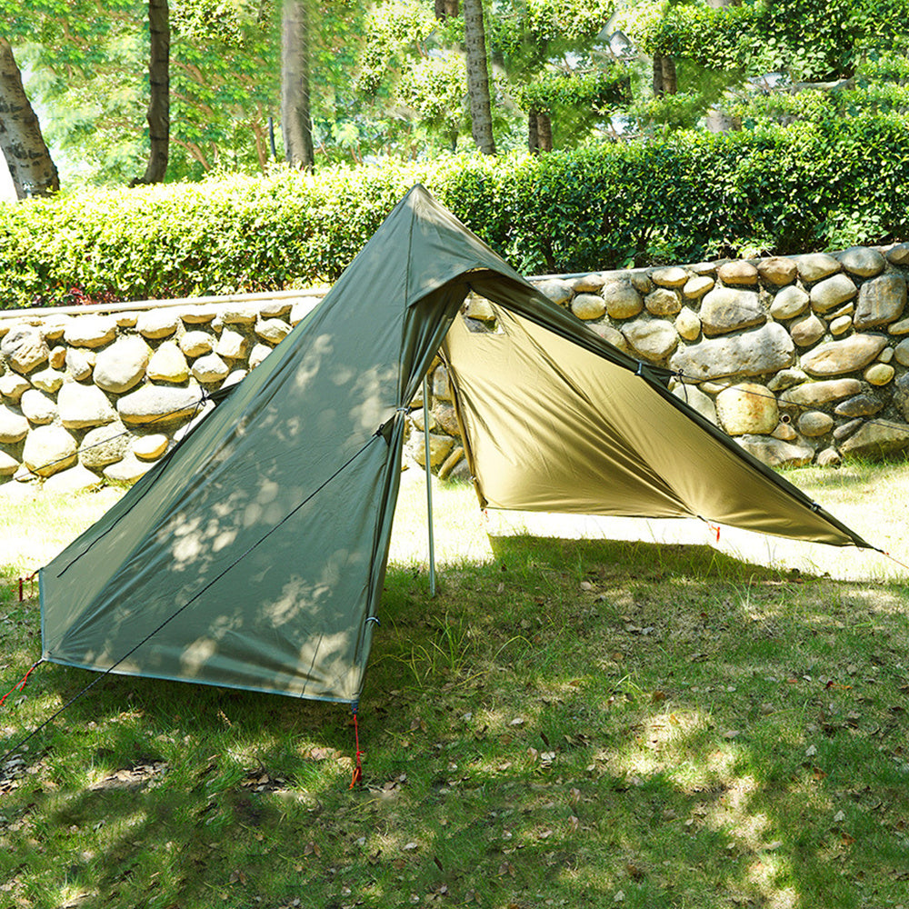 Camping Teepee Tent Outdoor Pyramid Tent Single People Tipi Hot Tent for Camping Hiking