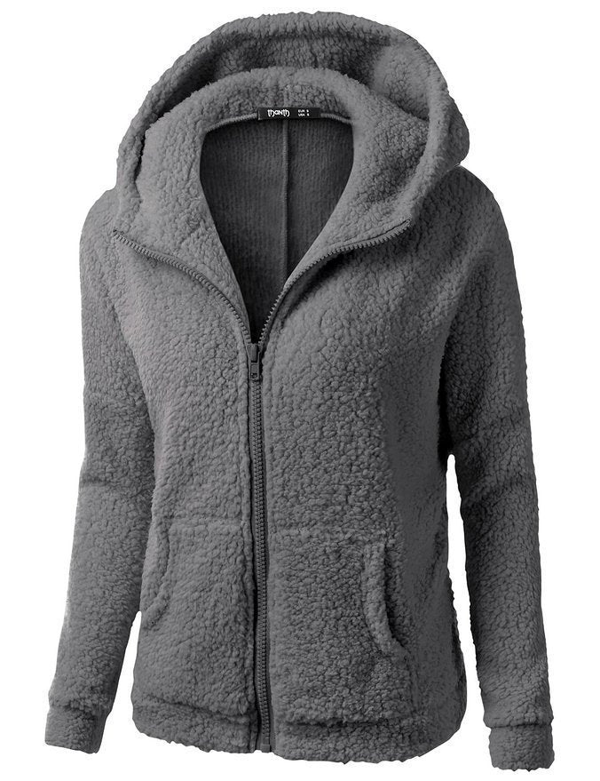 Women's Fashion Jacket Hooded Sweater Sweater