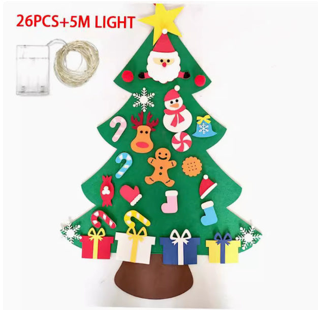 DIY Felt Christmas Tree Christmas Decoration For Home Navida