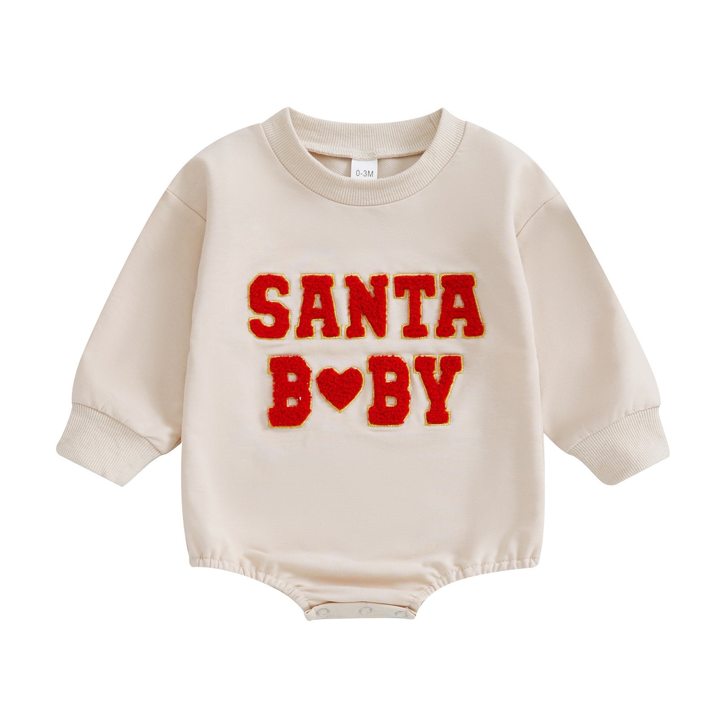 Christmas Clothes For Girls Boys Casual Sweatshirt Romper Cute Letter Long Sleeve Jumpsuit Newborn Bodysuits