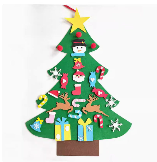 DIY Felt Christmas Tree Christmas Decoration For Home Navida