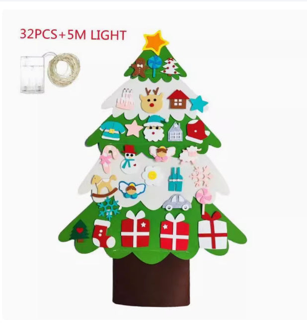 DIY Felt Christmas Tree Christmas Decoration For Home Navida