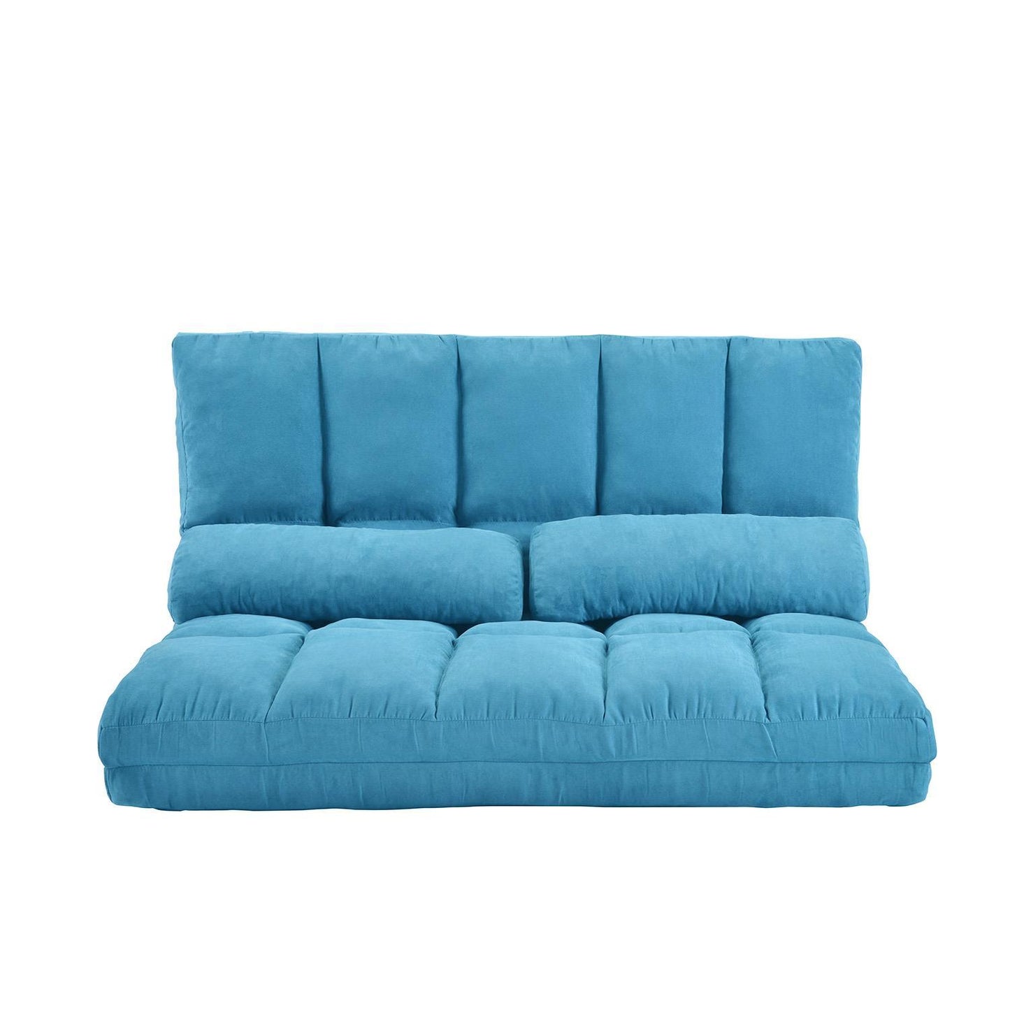 Double Chaise Longue, Sofa, Floor Sofa And Sofa With Two Pillows - Blue