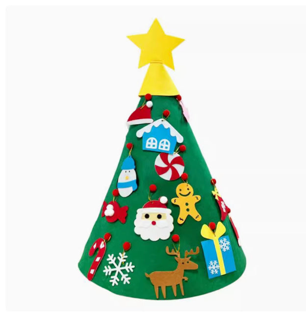 DIY Felt Christmas Tree Christmas Decoration For Home Navida